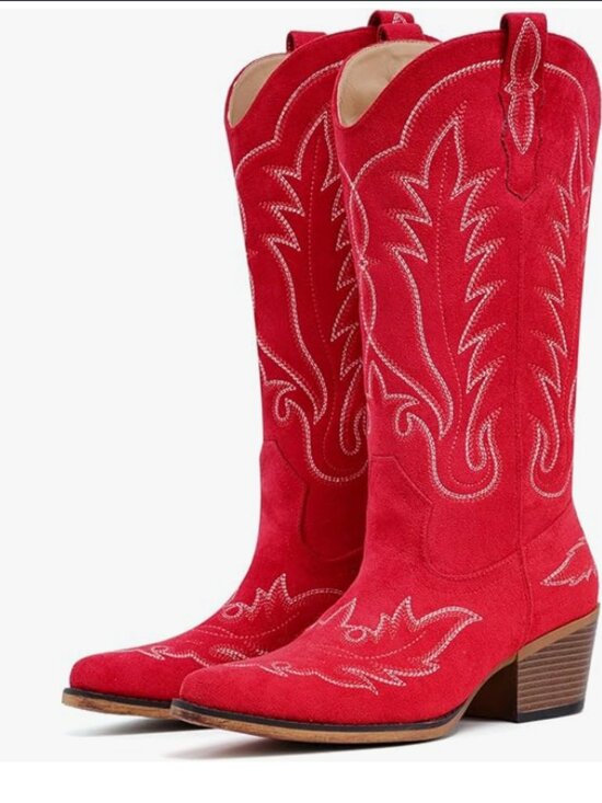 Suede Cowboy Boots - Picture 5 of 5